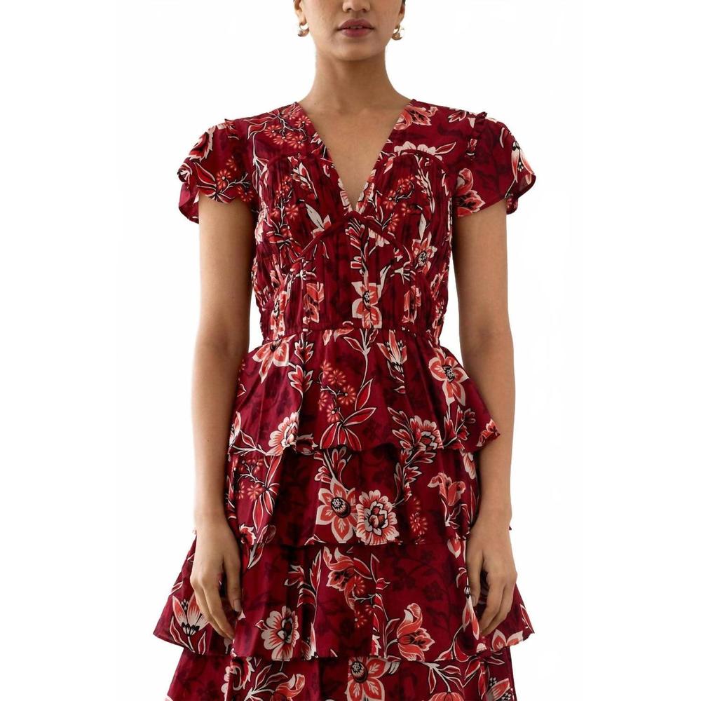 NEW BANJANAN brigit dress in elisabetta vine rio - Picture 5 of 7